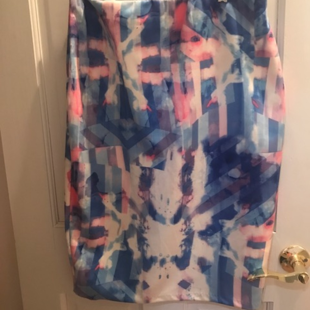 Ally Multicolor Pencil Skirt Size 10